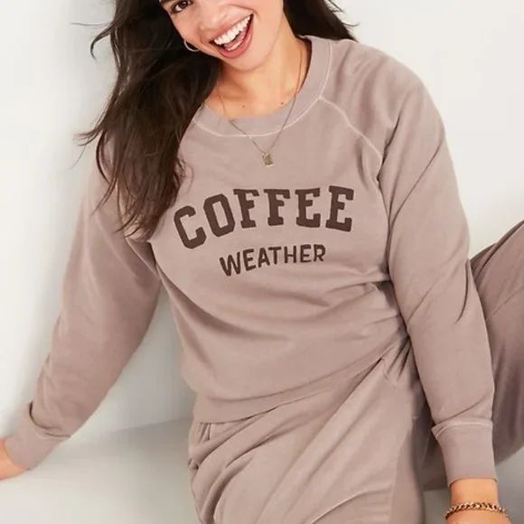 Vintage Style Cozy Soft-Washed Fleece Crew-Neck Sweatshirt Women's XS - Picture 2 of 5